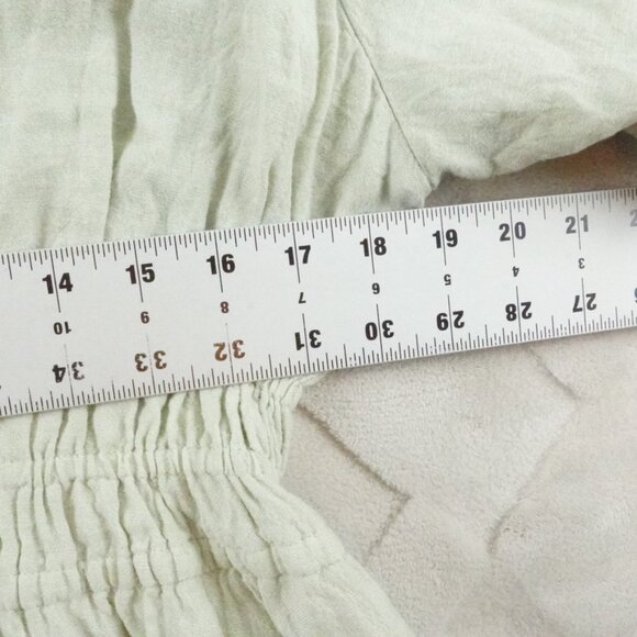 Madewell Linen-Blend Sophia Mini Dress Womens Extra Large Button Front Closure - Picture 7 of 13